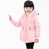 girls casualdaily embroidered down cotton padded polyester winter spri ...