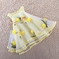 Girl\'s Girls Dresses Organza Multi-layers Flower Party Pageant Wedding Princess Kids Clothing Dresses