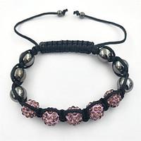 girls strand bracelet rhinestone handmade shamballa bracelet jewelry f ...