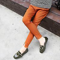 Girl\'s Fashion Solid Color Going out Casual/Daily Holiday Spring/Fall Cotton Children Tights Elasticity Skinny Pants Black White Camel