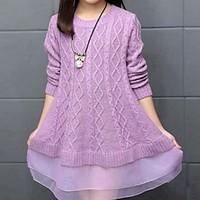 girls casualdaily solid sweater cardigan cotton spring fall green purp ...