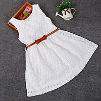 girls summer micro elastic medium sleeveless dresses cottonlacepolyest ...