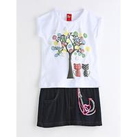 girls casualdaily print sets cotton summer clothing set