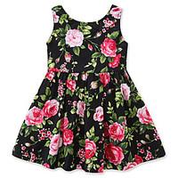 girls fashion floral dresscotton summer sleeveless baby clothing kids  ...