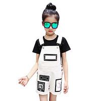 girls geometic print sets cotton summer short sleeve clothing set