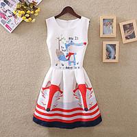 girls cotton fashion and lovely the little foxes a line collect waist  ...