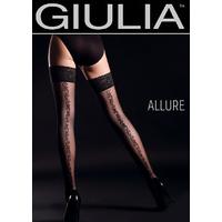 Giulia Allure Floral Backseam Hold Ups N.2