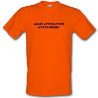 ginger appreciation society member male t shirt