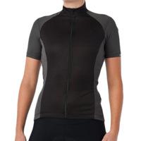 giro chrono sport ladies short sleeve cycling jersey black xlarge
