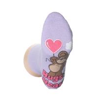 Girls 1 Pair Drew Brady Hugs & Hearts Gripper Socks