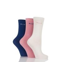 girls 3 pair elle plain cotton socks