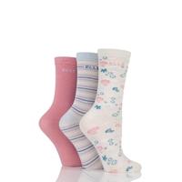 girls 3 pair elle patterned cotton socks