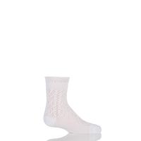 Girls 1 Pair Falke Pelerine Lace Cotton Socks