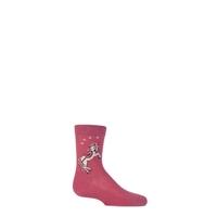 Girls 1 Pair Falke White Horse Cotton Socks