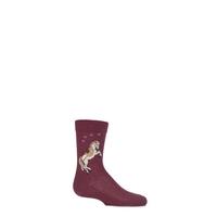 girls 1 pair falke white horse cotton socks