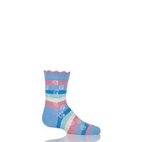 Girls 1 Pair Falke Cotton Seashell Striped Socks