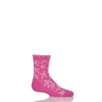 Girls 1 Pair Falke Cotton Seashell and Starfish Socks with Frill Top