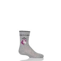 girls 1 pair falke unicorn cotton socks