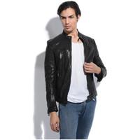 Giovanni Leather jacket HUGO men\'s Leather jacket in black