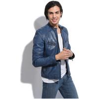 Giovanni Leather jacket RUDY men\'s Leather jacket in blue