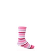 girls 1 pair sockshop striped gripper slipper socks