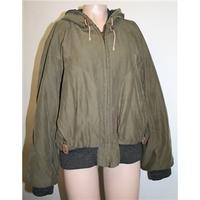 giorgio armani olive green padded jacket