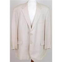 Gianfranco Ruffini size 48R cream silk jacket