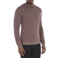 gibson london pebble stripe crew neck jumper lge pebble