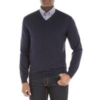 gibson london navy v neck merino sweater 0 navy