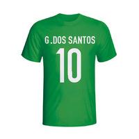 giovanni dos santos mexico hero t shirt green kids
