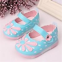 girls baby flats pu summer casual magic tape flat heel white fuchsia b ...