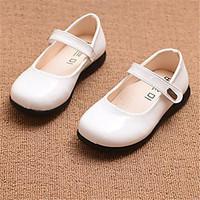 girls flats comfort pu casual black red white