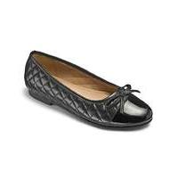 Girls \'Bella\' Black Shoes Wide Fit