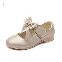 Girls\' Flats Spring Fall Comfort PU Casual Gold White Blushing Pink