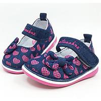 girls baby flats first walkers fabric spring fall casual outdoor walki ...