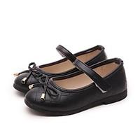 girls flats spring fall mary jane leatherette casual flat heel black p ...