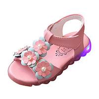Girls\' Sandals Summer Comfort PU Outdoor Flat Heel