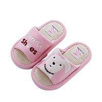 Girls\' Sandals Comfort First Walkers Fabric Spring Fall Outdoor Casual Walking Magic Tape Low Heel Blushing Pink Blue Coffee Flat