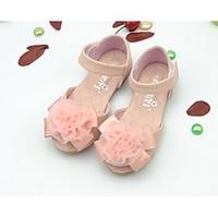 girls sandals summer comfort pu casual pink white