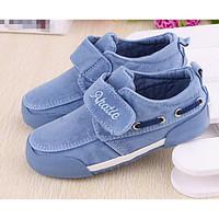 girls flats first walkers canvas spring fall outdoor casual walking ma ...