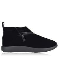 GIUSEPPE ZANOTTI Suede Zip Chukka Trainers