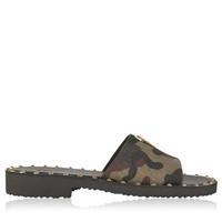 giuseppe zanotti camouflage studded leather sandals