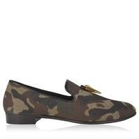 GIUSEPPE ZANOTTI Camouflage Horn Loafers