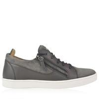 GIUSEPPE ZANOTTI Suede And Leather Brek Trainers