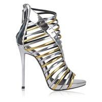 giuseppe zanotti curved cage heels