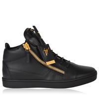 GIUSEPPE ZANOTTI Mirror Tag Mid Top Trainers