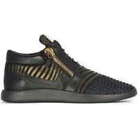 giuseppe zanotti ru6115 mens shoes high top trainers in black