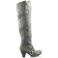 gino vaello oil womens high boots in grey