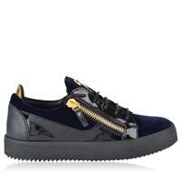 GIUSEPPE ZANOTTI May Velvet Panel Low Top Trainers