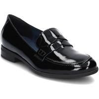 gino rossi gela womens loafers casual shoes in black